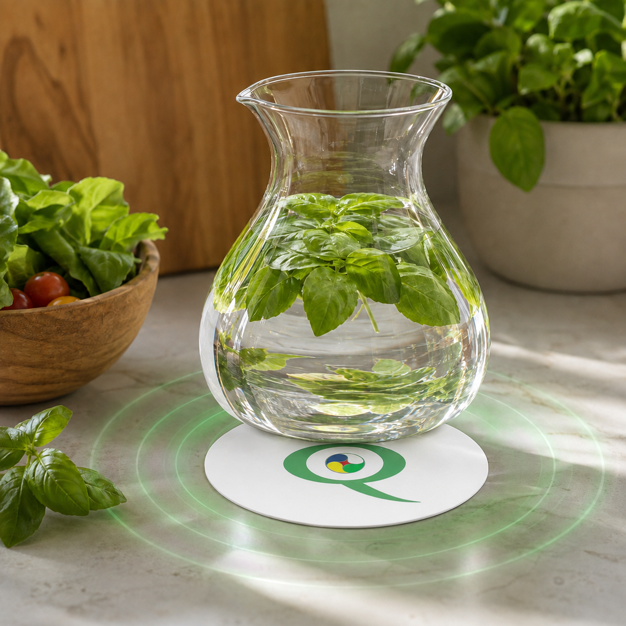 Q-Semi Vitality sotto la brocca d'acqua per uso umano